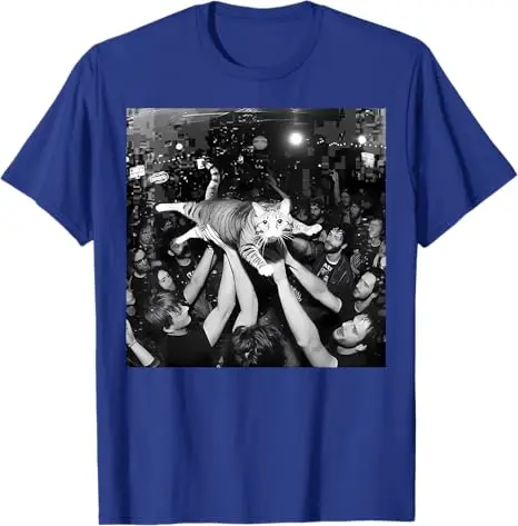 مضحك روك تظهر القط ميمي لطيف العانس هريرة الحشد تصفح تي شيرت الفكاهة كيتي ستار Y2k الشارع الشهير الملابس الراب الهيب هوب قائلا المحملة