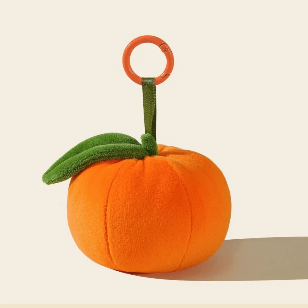 لطيف المانجو الفاكهة مفتاح سلسلة الكرتون البرتقال حقيبة قلادة هدية عيد ميلاد الحبل حلقة رئيسية النساء #3