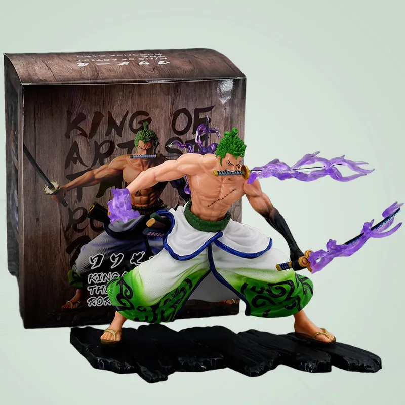 

Фигурка Ророноа Зоро из One Piece: Вано, в кимоно, с мечом Энма, в стоячей позе, коллекционная модель из ПВХ, настольное украшение для фанатов аниме