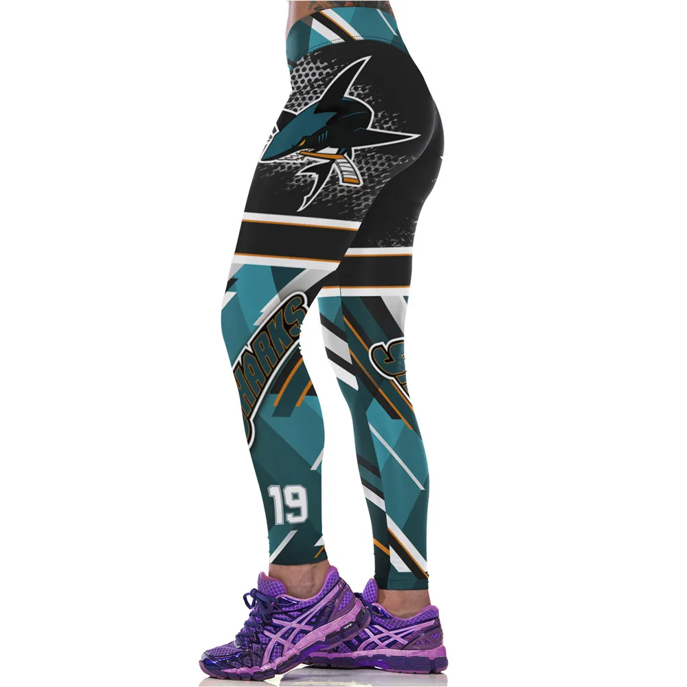 Women Sports Leggings 3D Printed Skinny Training Running Trousers Cycling Fitness Tights Quick Dry Gym Workout Leggings Gymwear