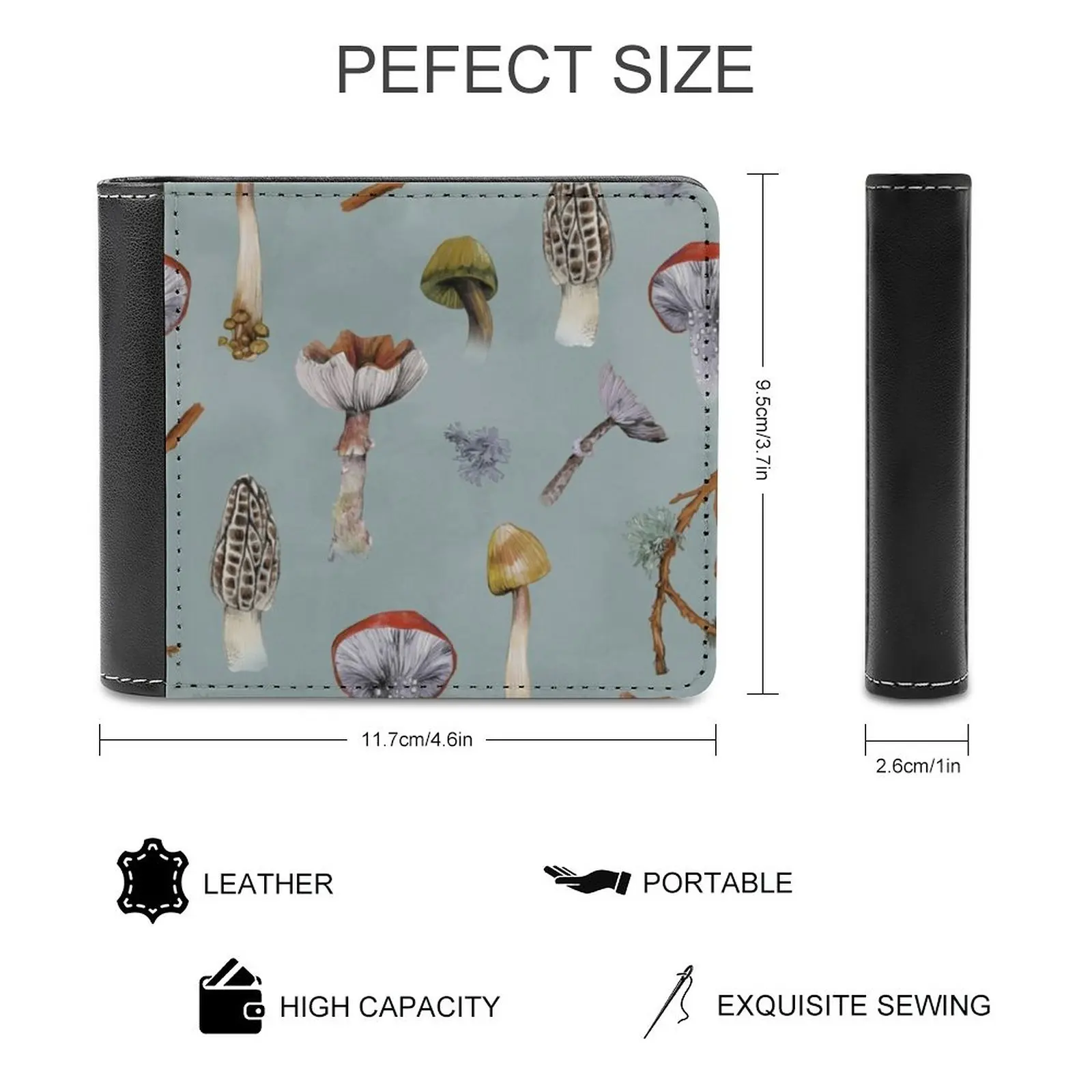 Off On Another Planet Men's Wallet Purses Wallets New Design Dollar Price Top Men Leather Wallet Mountains Landscape Planet