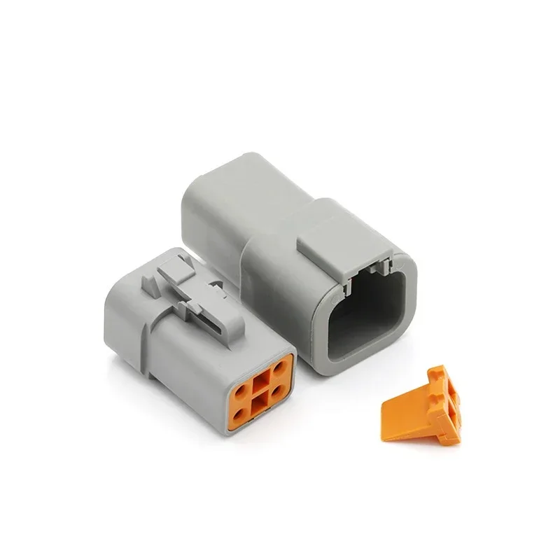 Deutsch DTP 4 Pin Gray Male Female Waterproof Electrical Auto Connectors Plug DTP06-4S DTP04-4P