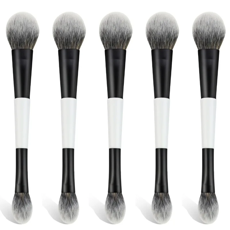 Foundation Gesicht Pinsel Künstliche Faser Doppelseitige Puder Rouge Professionelle Kontur Blending Kosmetische Make-Up-Tools