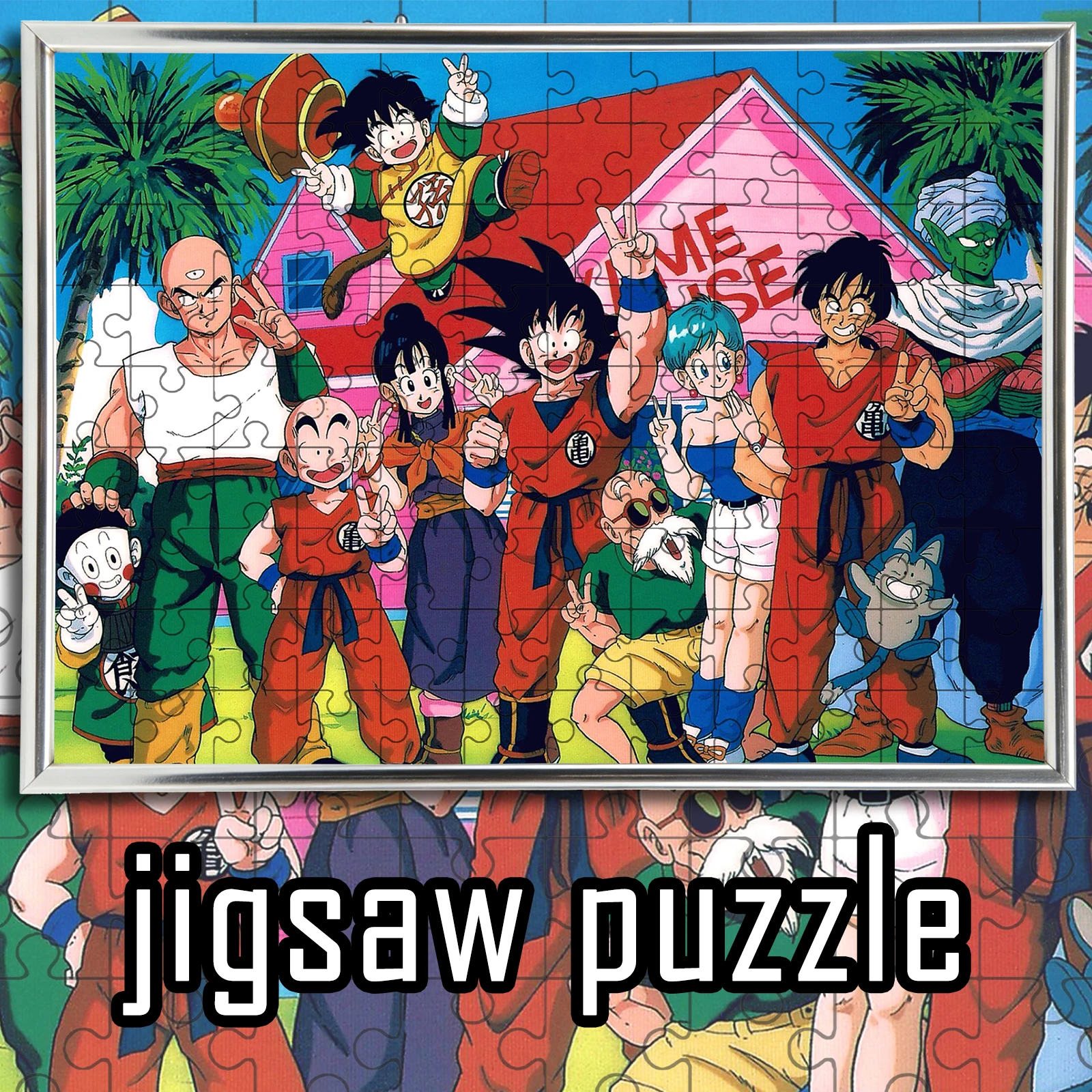 

Dragon Ball Z Fighters Group Photo Jigsaw Puzzle Wooden Color Box Toy Gift