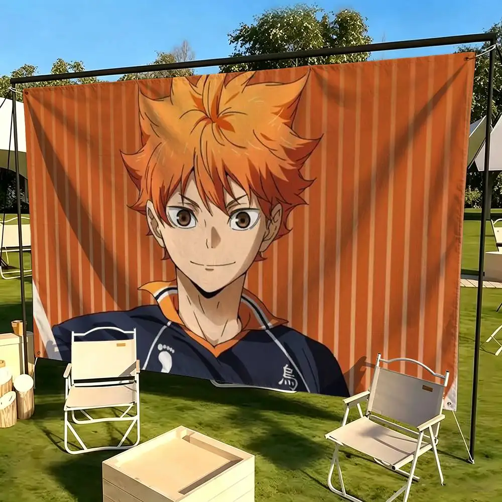 Hinata Shoyo Volleyball  Flags for Bedrooms Home Decor Items Outdoor Decors Garage Decoration Flaga