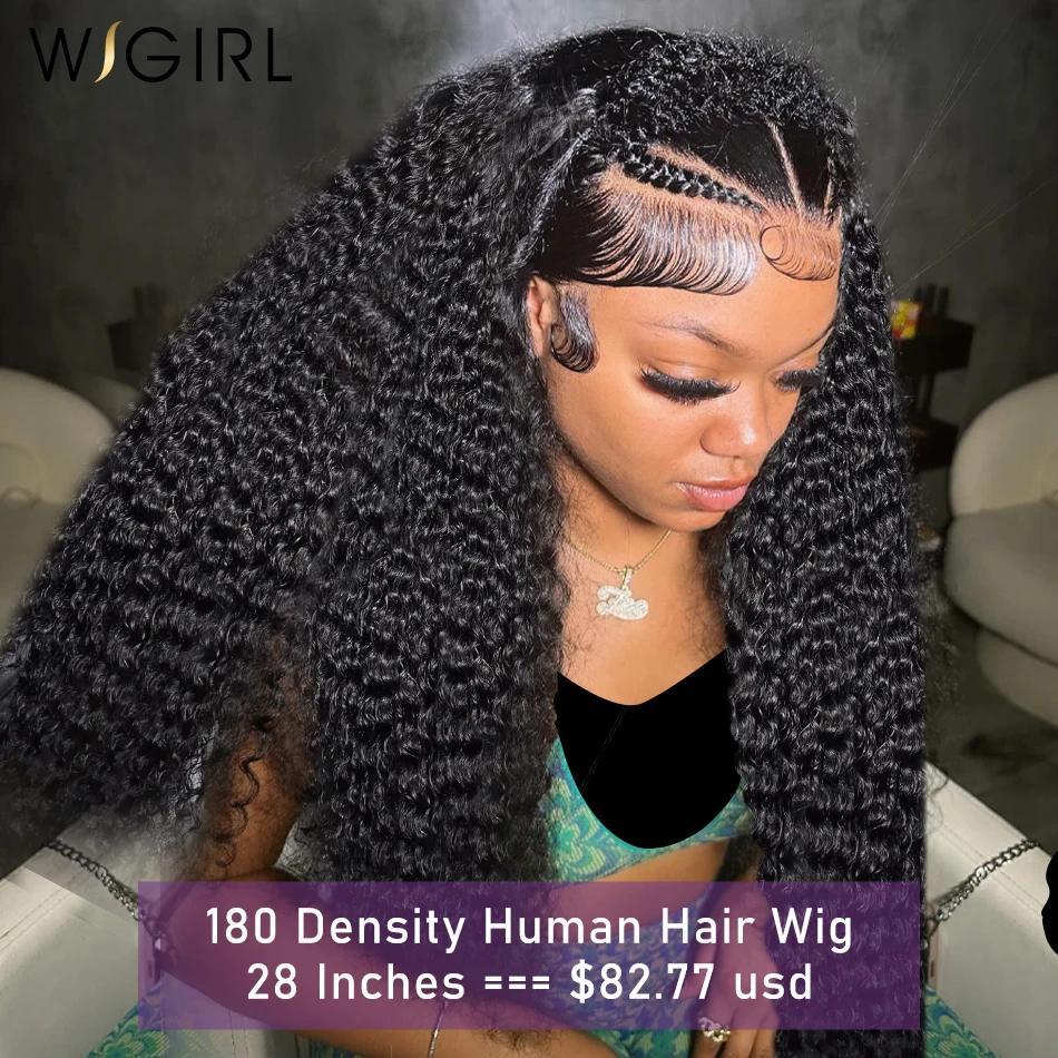 Wigirl 250% 13x6 HD Loose Deep Wave Lace Frontal Wig Brazilian Curly Water Wave 13x4 Lace Front Wig 5x5 Glueless Wigs For Women