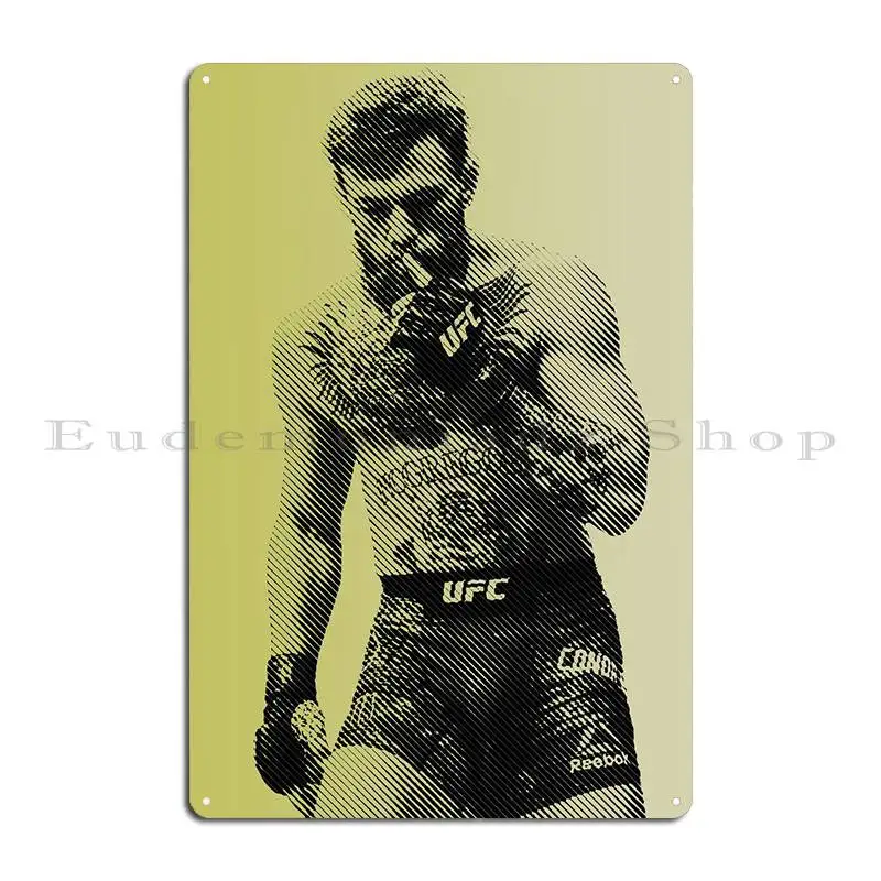 Conor Mcgregor Metal Sign Garage Club Garage Custom Cave Designs Tin Sign Poster