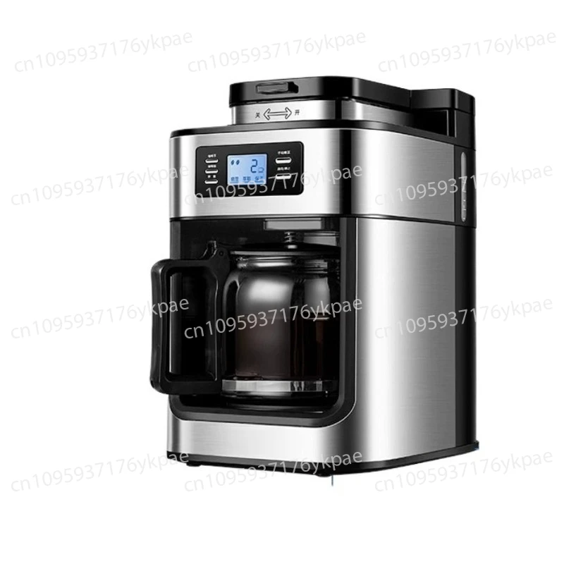 1000W 220V Drip Coffee Maker Machine Home Automatic LED-display Bean Grinder Fresh Grinding  Coffee Tea Milk BG-315T