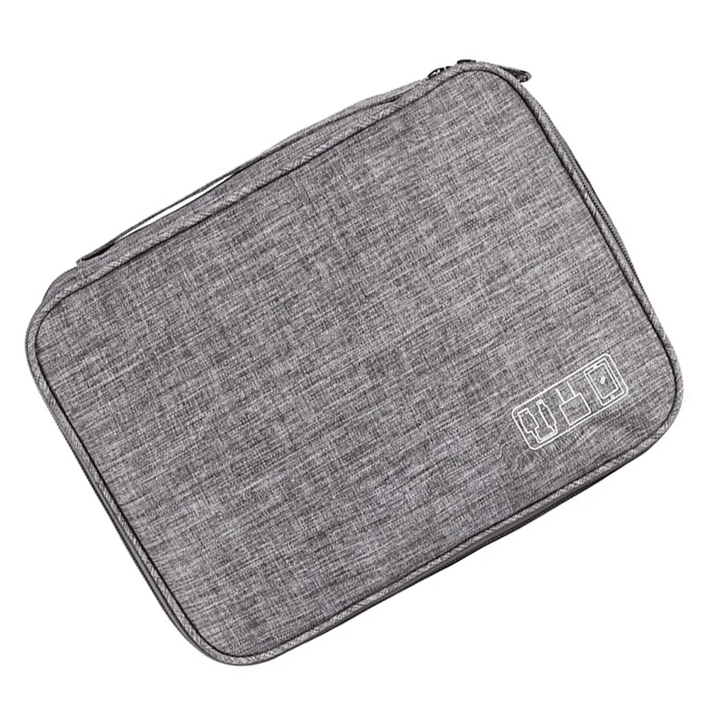 Digital Accessory Bag Waterproof Wear-Resistant USB Cable Storage Anti-Shock Power Bank Organizer Multifunctional Portable view 5