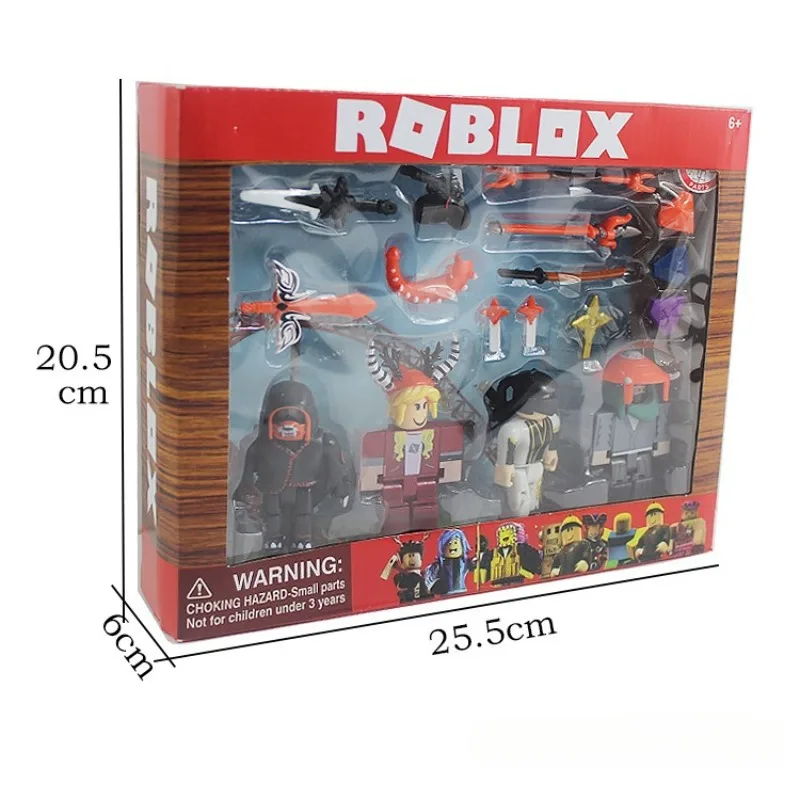 مجموعة جديدة مكونة من 4 قطع من ملحقات نموذج شخصيات كرتونية من Roblox - هدية للأطفال