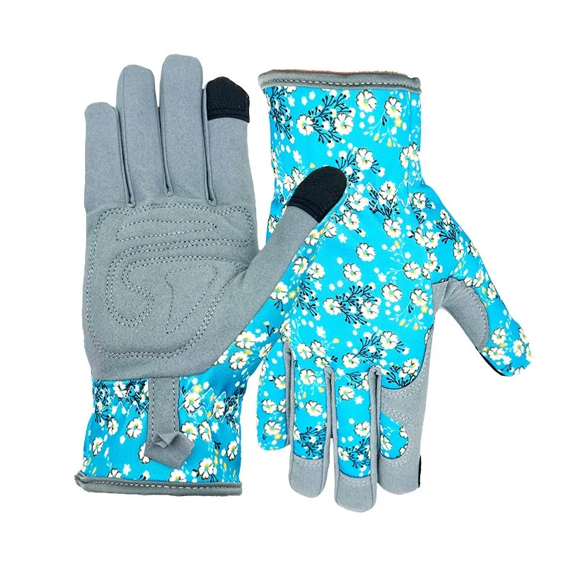 Microfiber Garden Gloves Gardening Protection Stab-proof Touch Screen Cross Wear-resistant Breathable Non-slip Adult Fashion