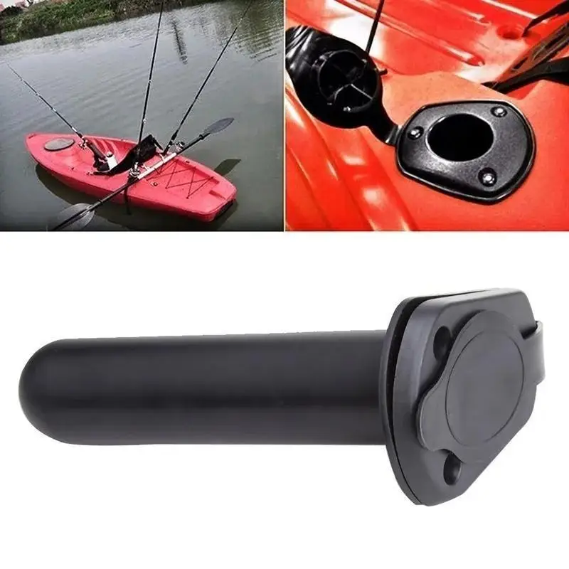 Canoe Fixed Fishing Seat Fishing Rod Bracket Embedded Oblique Insertion Fishing Seat Yacht Accessories Kayak Fishing Rod Socket
