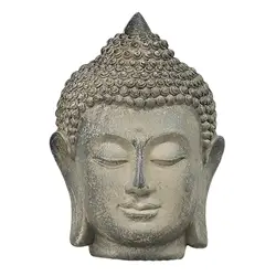 Buddha Head Statue  Figurine Fengshui Home Desktop Decorative Ornament