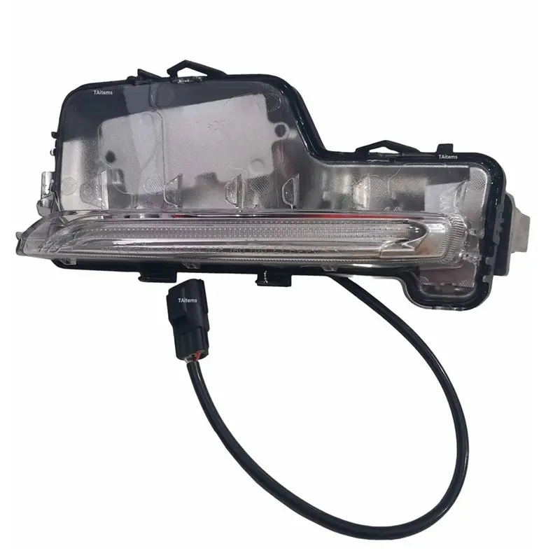 Parachoques Delantero para VOLVO S60 2014-2018 Inscription con Luces LED de Circulación Diurna DRL y Faros Antiniebla, Números d