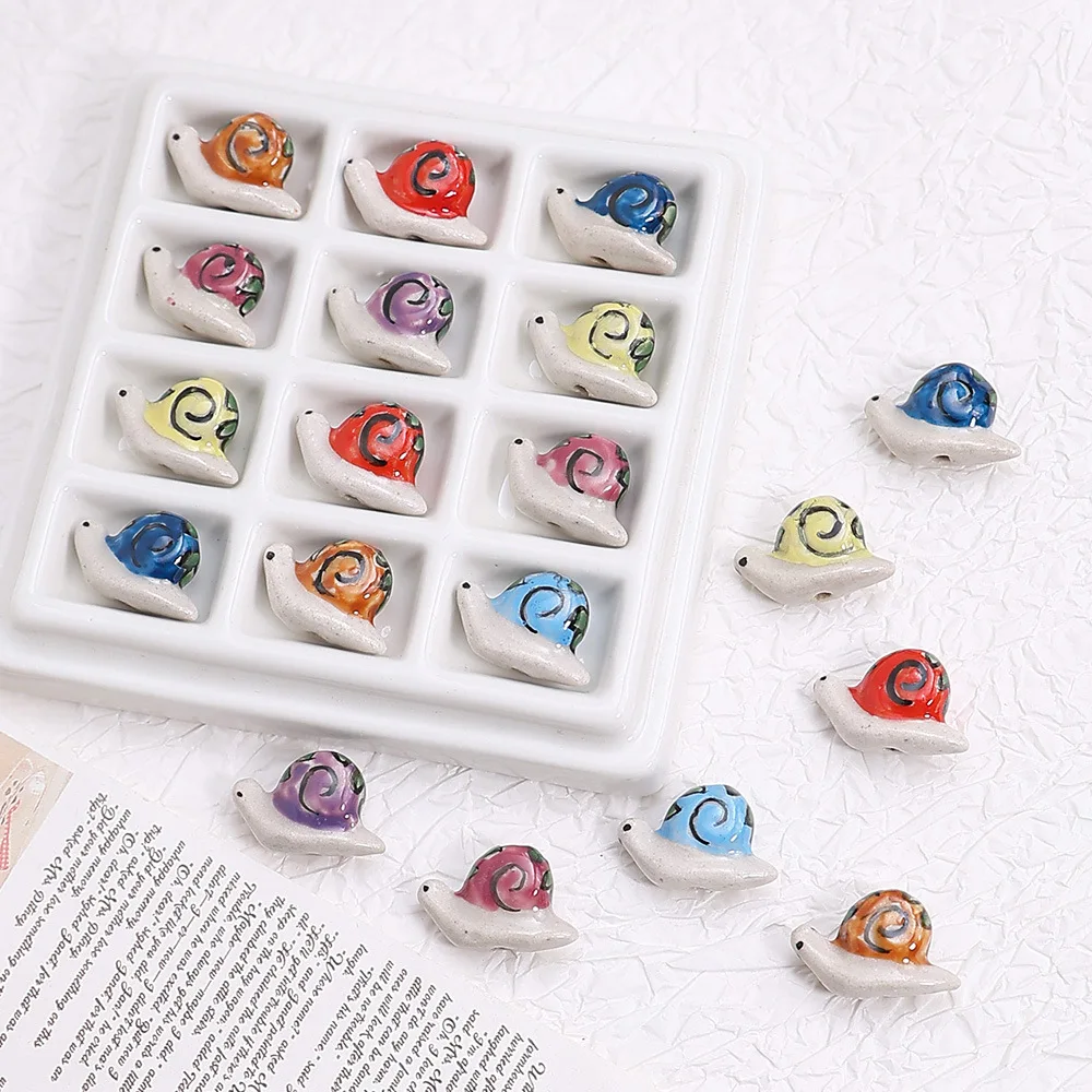 5PCS 22x19mm Christmas Theme Five Pointed Star Acrylic Through Hole Beads Cartoon Printed DIY Handmade Embossed Printing Materia