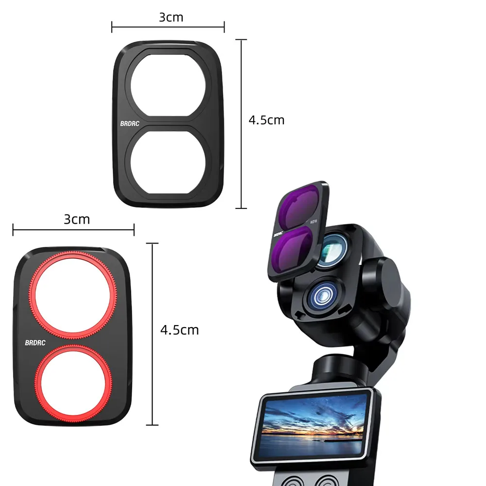 

Camera Lens Filter for DJI Pocket 4 Pro Handheld Gimbal UV CPL ND 1/4 Diffusion LPR Filter Light Pollution Reduction Accessory