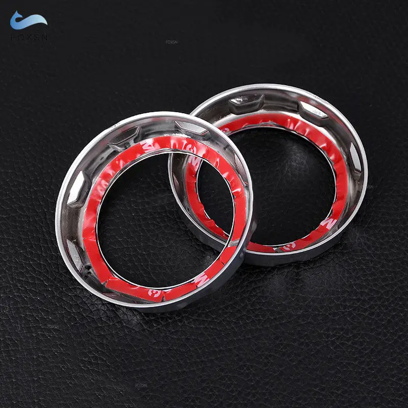 For Land Rover Discovery 3 4 LR3 LR4 For Range Rover Sport Center Armrest Box Rear Air Outlet Vent Ring Cover ABS Chrome Trim