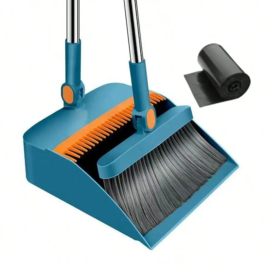 

Professional Cleaning Tools! This Two-Piece Upright Broom And Dustpan Set Features An Extended Handle. Effectively Collects Pet