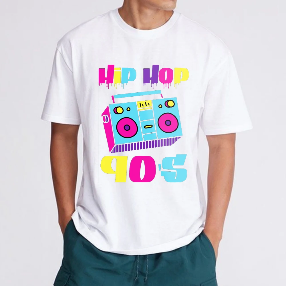 90's Hip Hop Back To The 90s Costume Fancy Dress Party Idea Women's Blouse Gift Youthful Woman Clothes Top Y2k Tops T-shirts