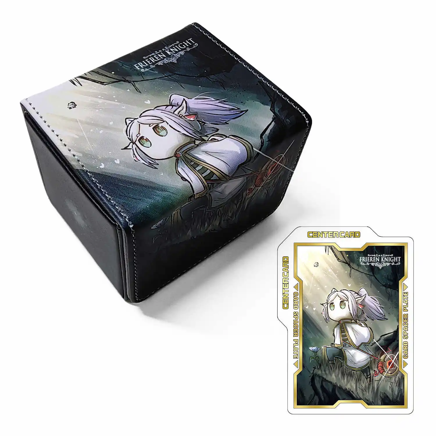 Diy Self Made The Hollow Knight Card Storage Box WS PTCG OPCG Collection Card Pu Leather Protective Box Anime Cards Gift Toys