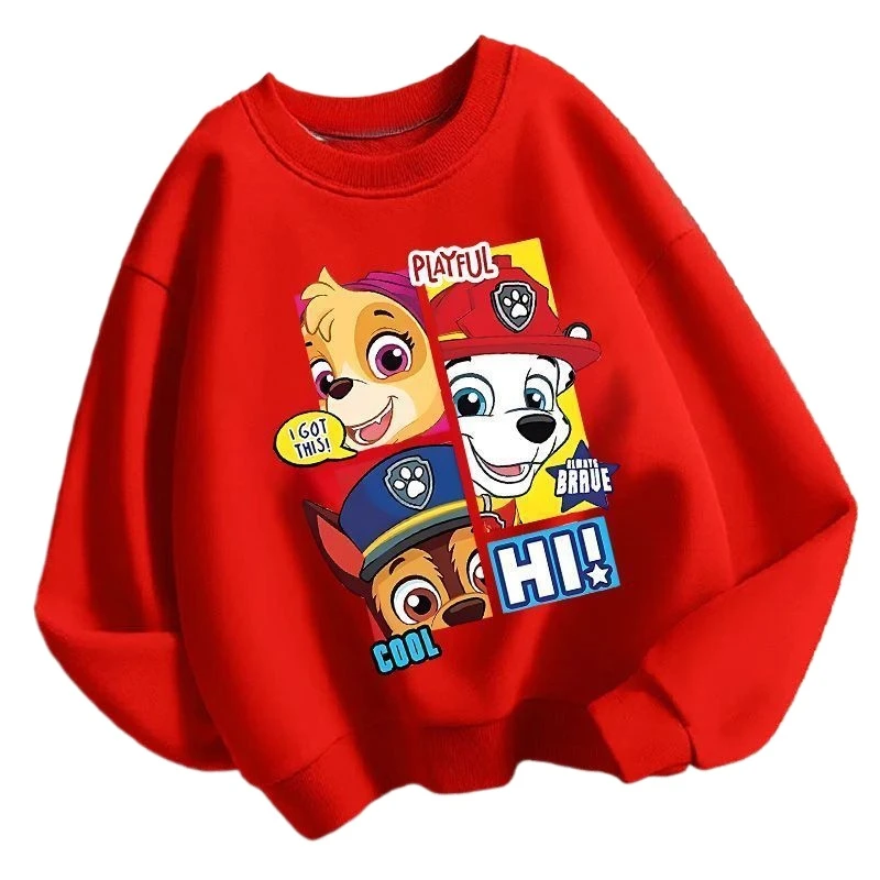 

PAW Patrol Spring Autumn Thin Children's Sweatshirt Top Boys and Girls Fashion Cartoon Print Pullover Hoodies Baby Kids Clothing