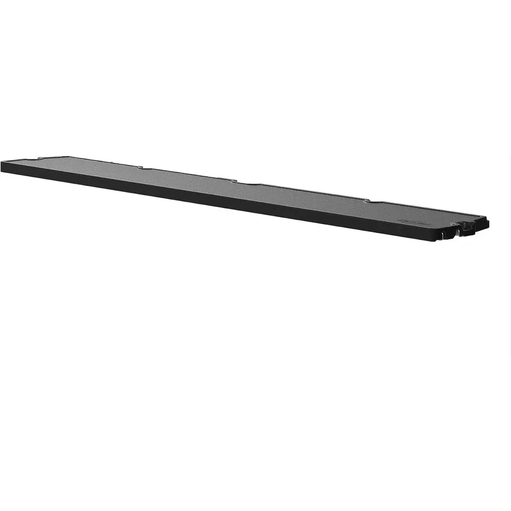 

Horizontal Veal Shed Shel Kit, Compact Shelving for Outdoor Storage, 50 W x 10.25 D x 1.25 H, Black