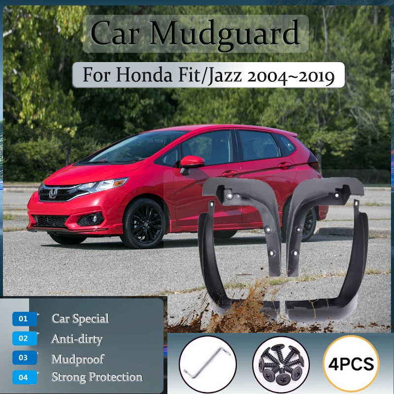 

Car Mudguards For Honda Jazz Fit GD GE GK 2004~2019 Antifreeze Fender Splash Guards Mudflas Stylings Baffle Mud Auto Accessories