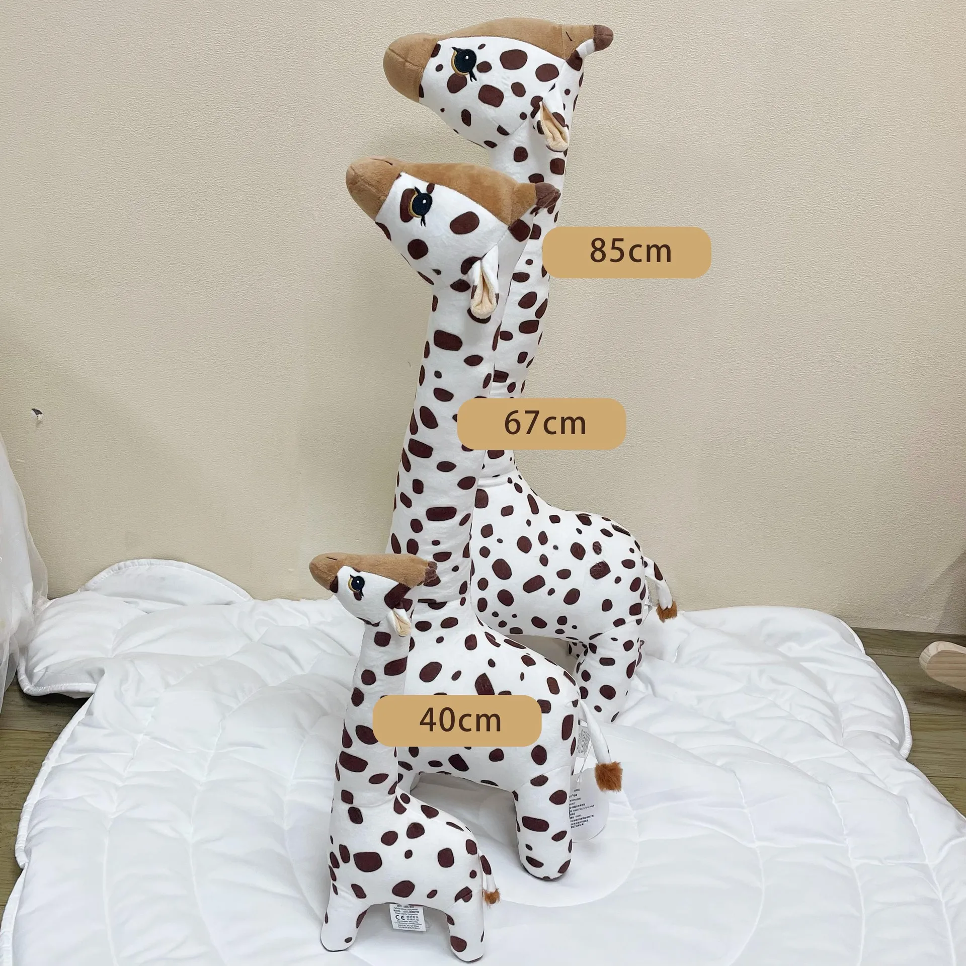 30-65cm Giraffe Soft Plush Toys Stuffed Animals Sleeping Doll Kids Children Baby Birthday Gift Room Decor