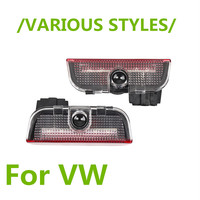 LED Car Door Logo Ghost Shadow Welcome Light Accessories For VW Tiguan 1 MK1 MK2 Passat B6 B7 B8 B9 CC Touareg 7P EOS Golf 5 6 7