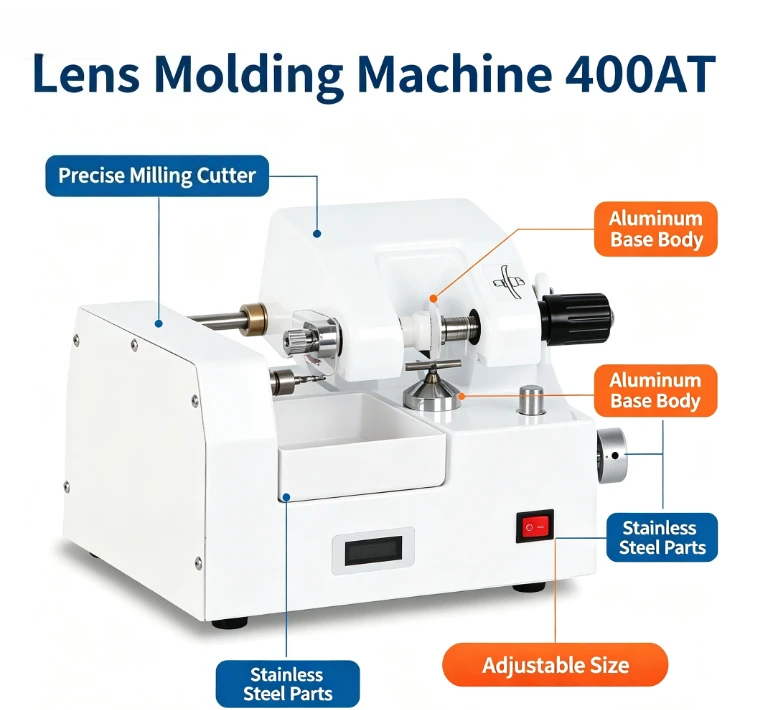 Eyeglass Equipment, Lens Pattern Maker 400AT, Optical Molding Machine, Stainless Steel Fittings For Optical Shop Instrument