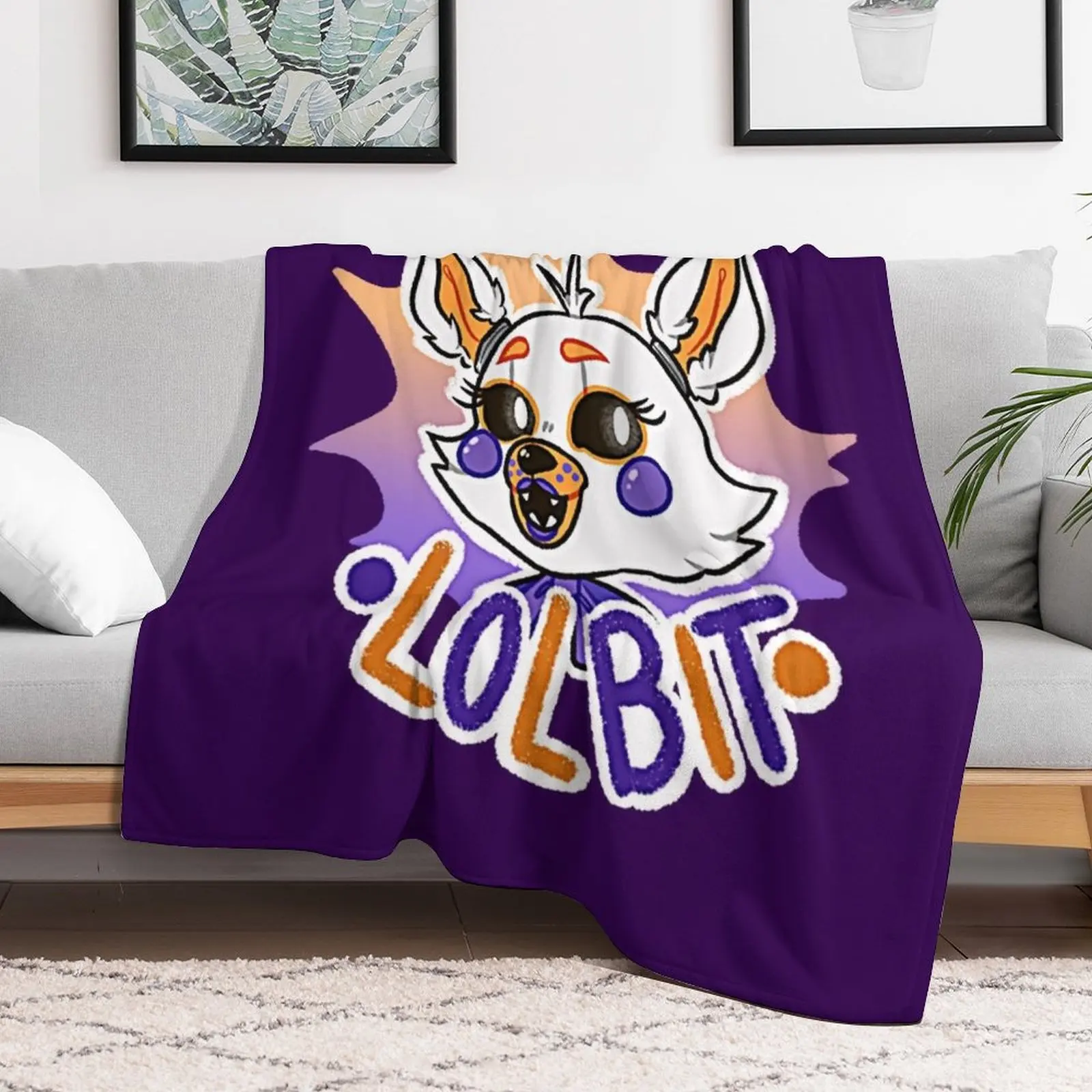 FNaF: Lolbit Throw Blanket