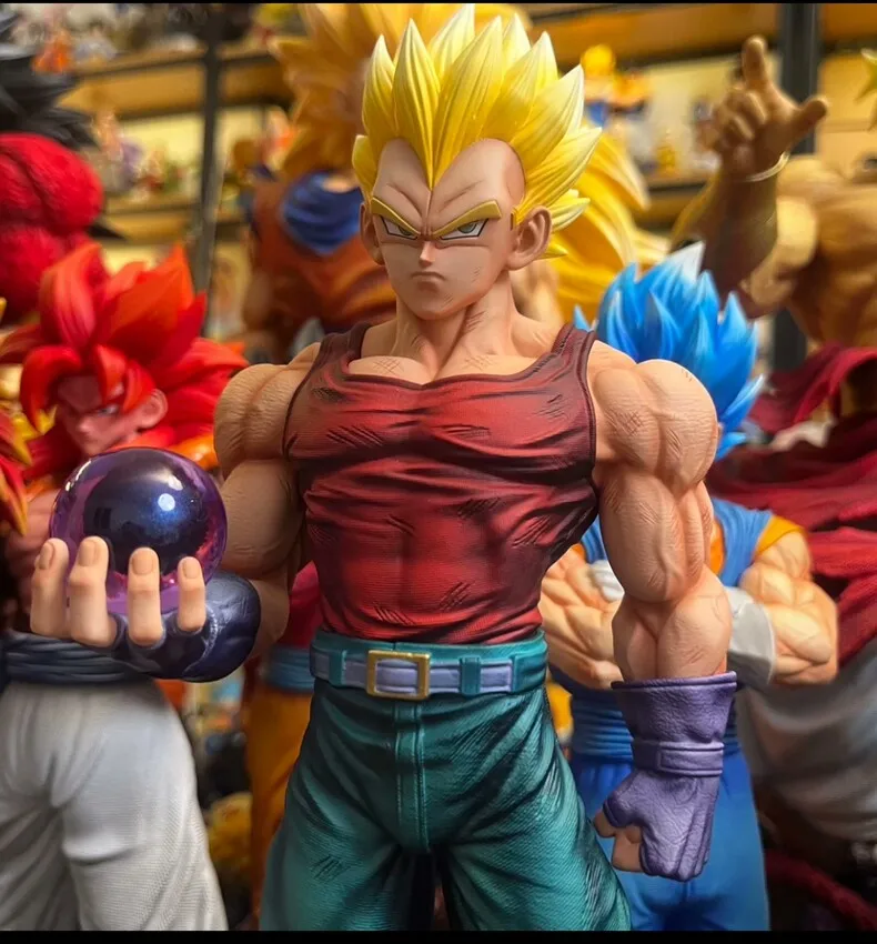 JG Studio 31 cm Dragon Ball Anime Figuren GT Baby Vegeta Figuur Super Saiyan 2 Heads PVC Standbeeld Verzamelen Model speelgoed Gift Voorverkoop