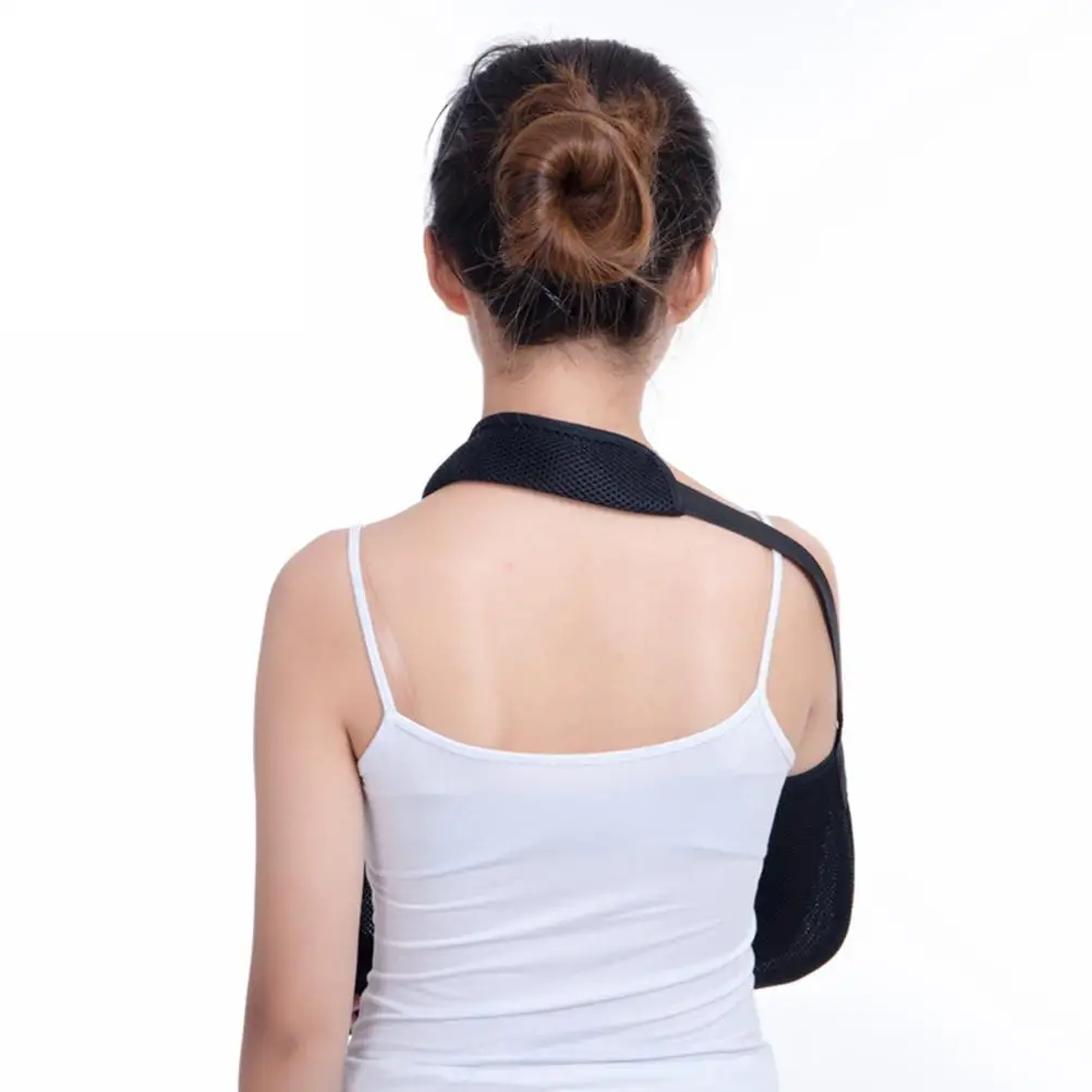 

Arm Fracture Belt Black Shoulder Sling Immobilizer Elbow Pads Mesh Cloth Support Forearm Adjustable strap Comfortable