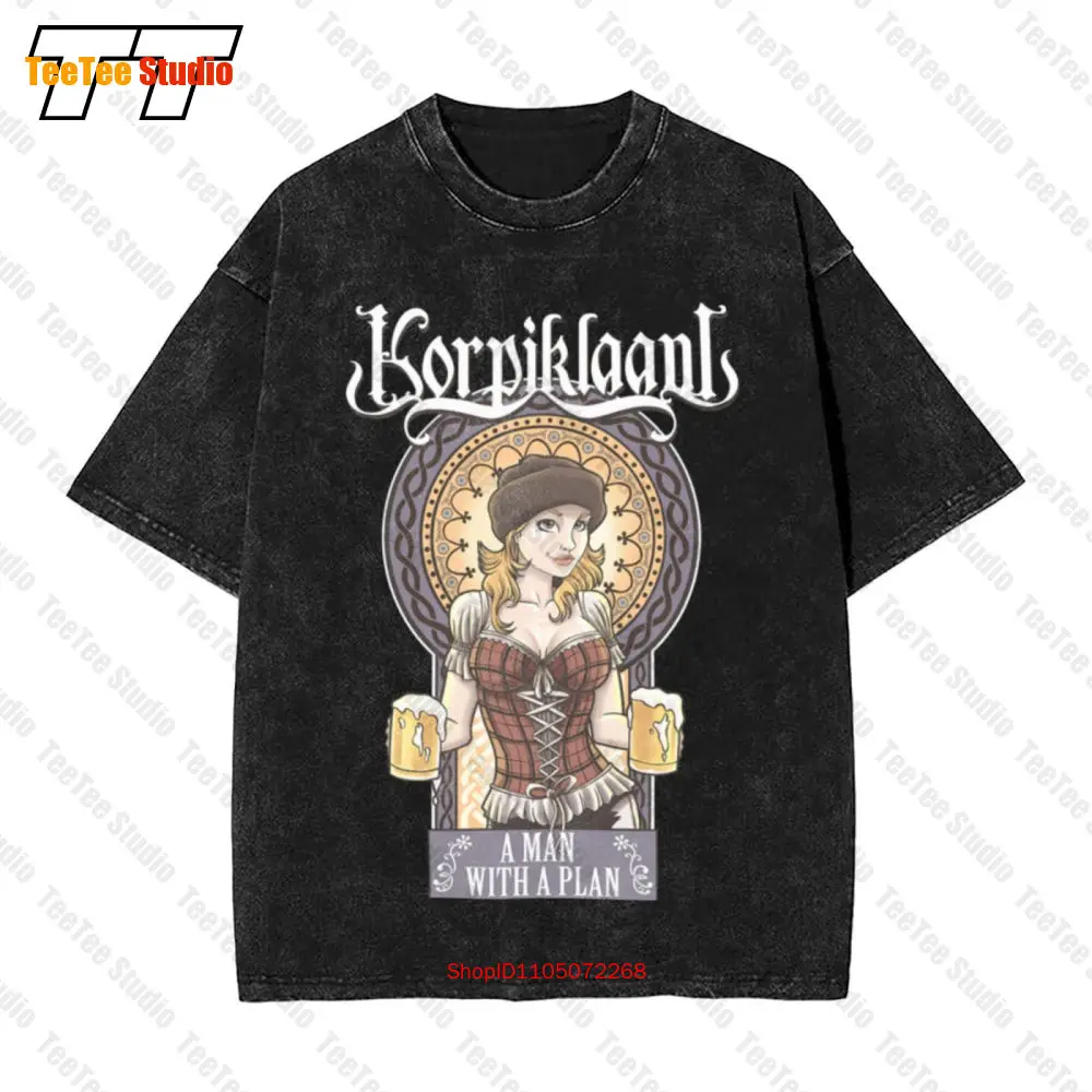 

Korpiklaani 'A Man With A Plan' Vintage Oversized T-Shirt RK9N