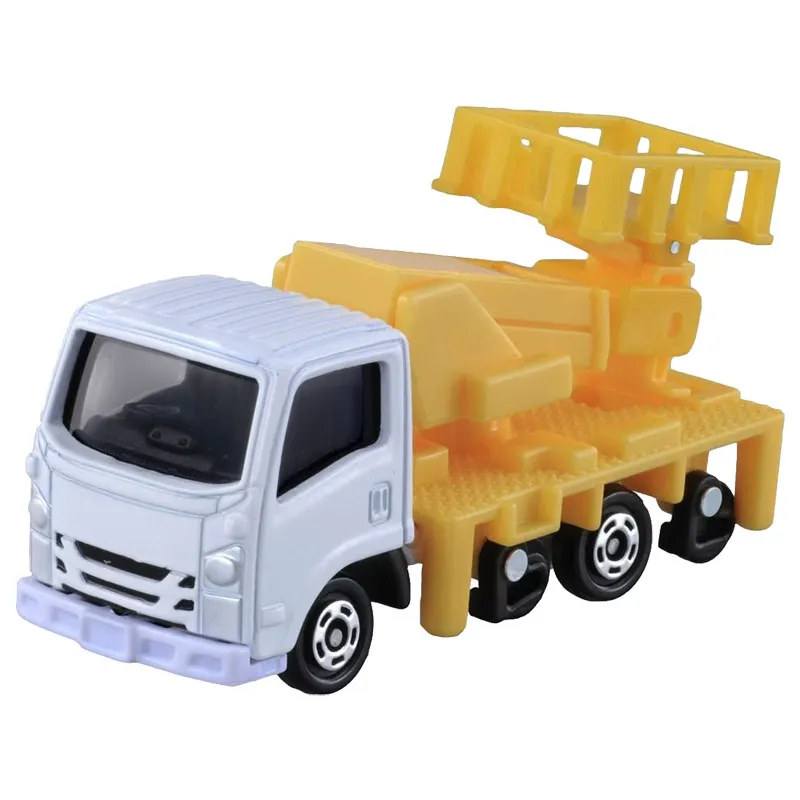 Original TAKARA TOMY Tomica No.17 Isuzu ELF Vehículo ferroviario 1/?? Modelo de aleación fundida a presión con suspensión de brazo móvil, coleccionable