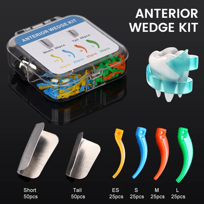 

200pcs Dental Interdental Wedges Anterior Matrix System Wedge Matrix Bands Dentistry Supplies Oral Materials