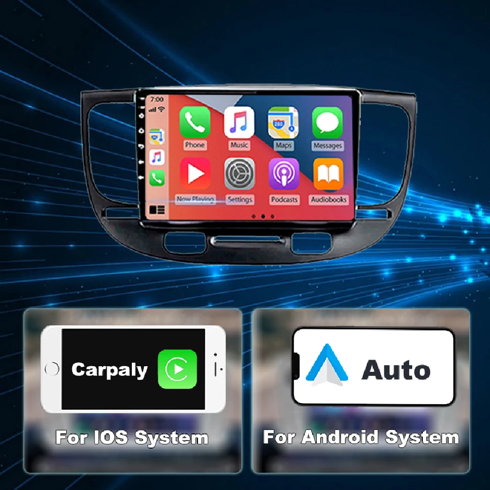 SEPTON Android 12 Rádio Estéreo Do Carro para Kia RIO 2 RIO2 2005 - 2011 Android Auto Multimídia Player CarPlay Estéreo 4G BT