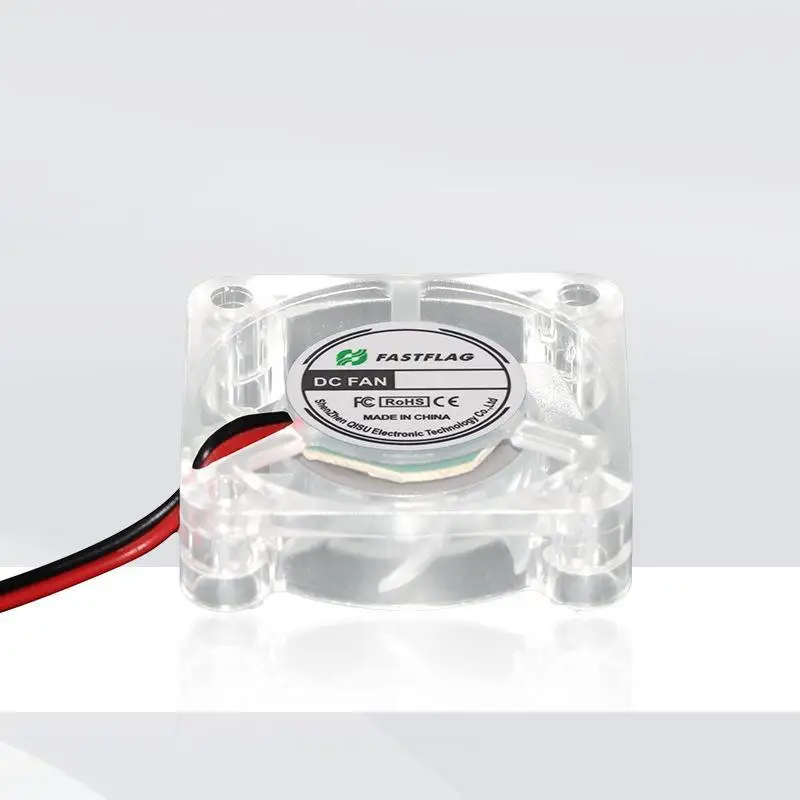 1Pc Transparent DC Cooling Fan 4010 5V 12V 24V Fan 3D Printer Small Fan Mini Brushless Cooler Fan No Light