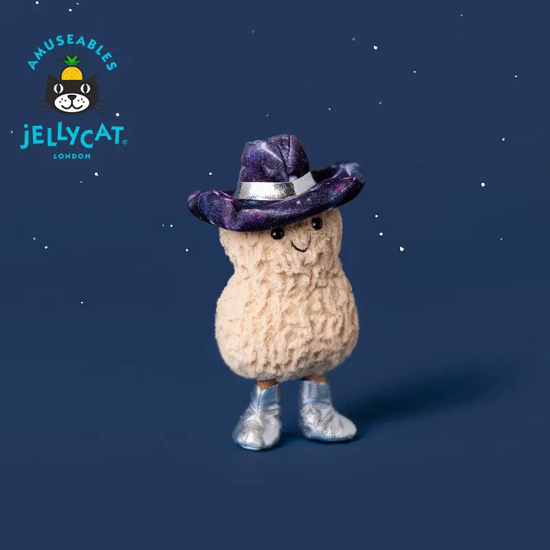 

Оригинальная плюшевая игрушка Jellycat Amuseables Peanut из Великобритании, очень мягкая, брелок-талисман на удачу, подвеска для сумки, прекрасный подарок для детей и взрослых