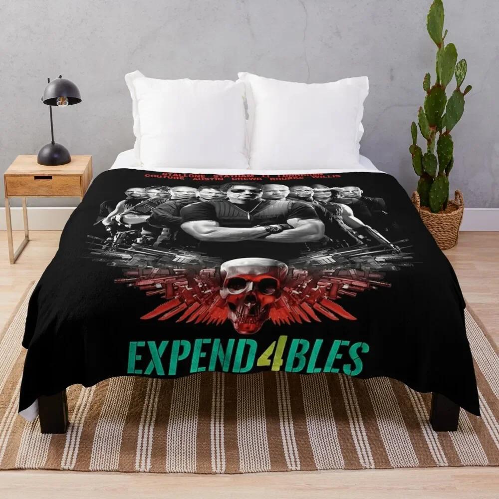 

the expend4bles Throw Blanket Anti Shedding Soft Fuzzy Blanket for Home