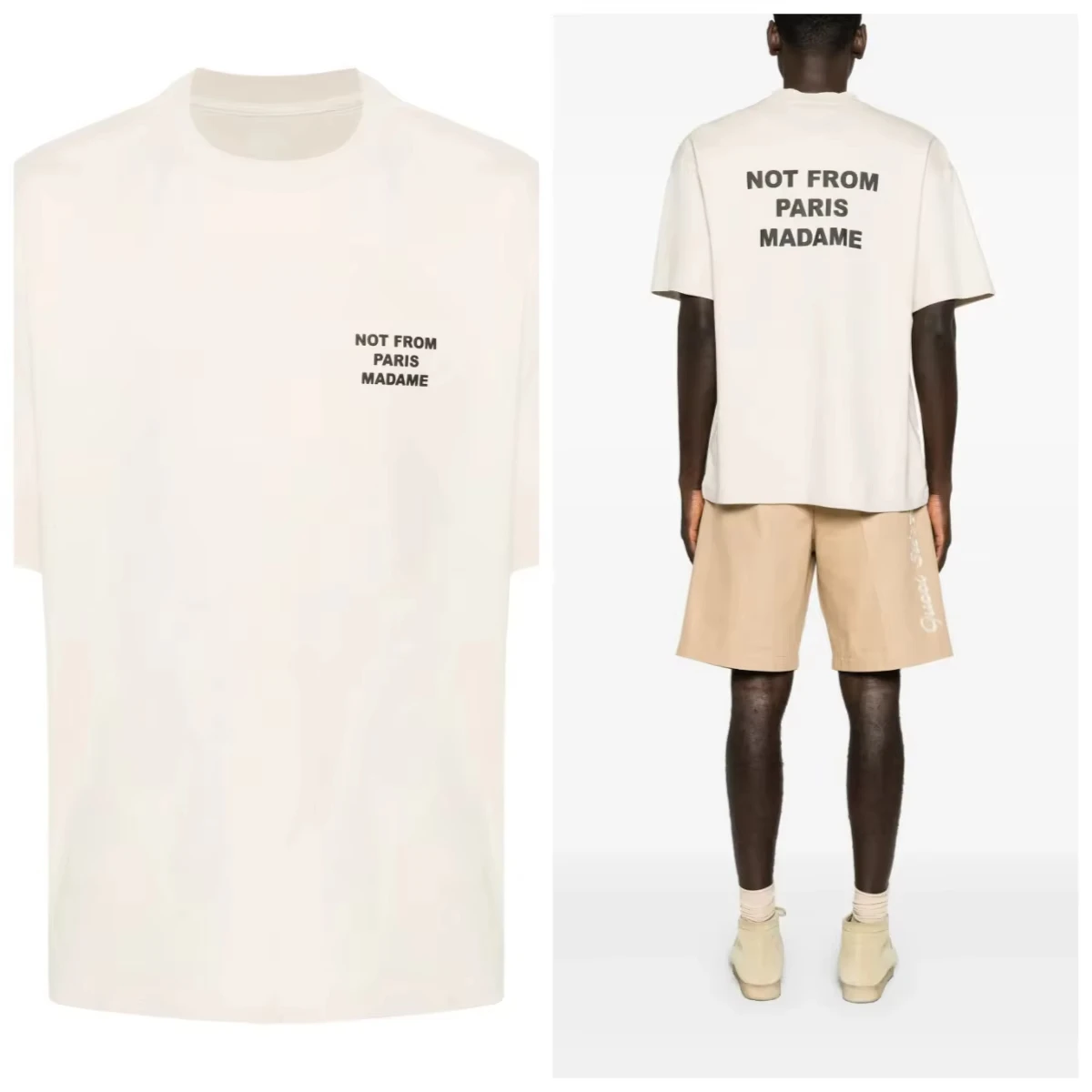 2026 جديد ليس من باريس مدام رسائل الفلورسنت تي شيرت الرجال النساء القطن الخالص قصيرة الأكمام Y2k الفاخرة موضة الشارع العلوي #4