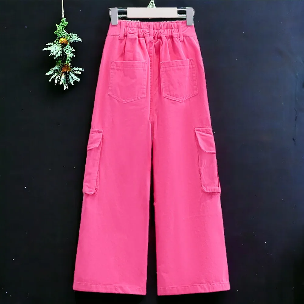 School Uniform Kids Cargo Pants for Girls Trousers Teens Outfits Children Autumn Spring Baby Kids Clothes 5 6 7 9 10 11 13 Years