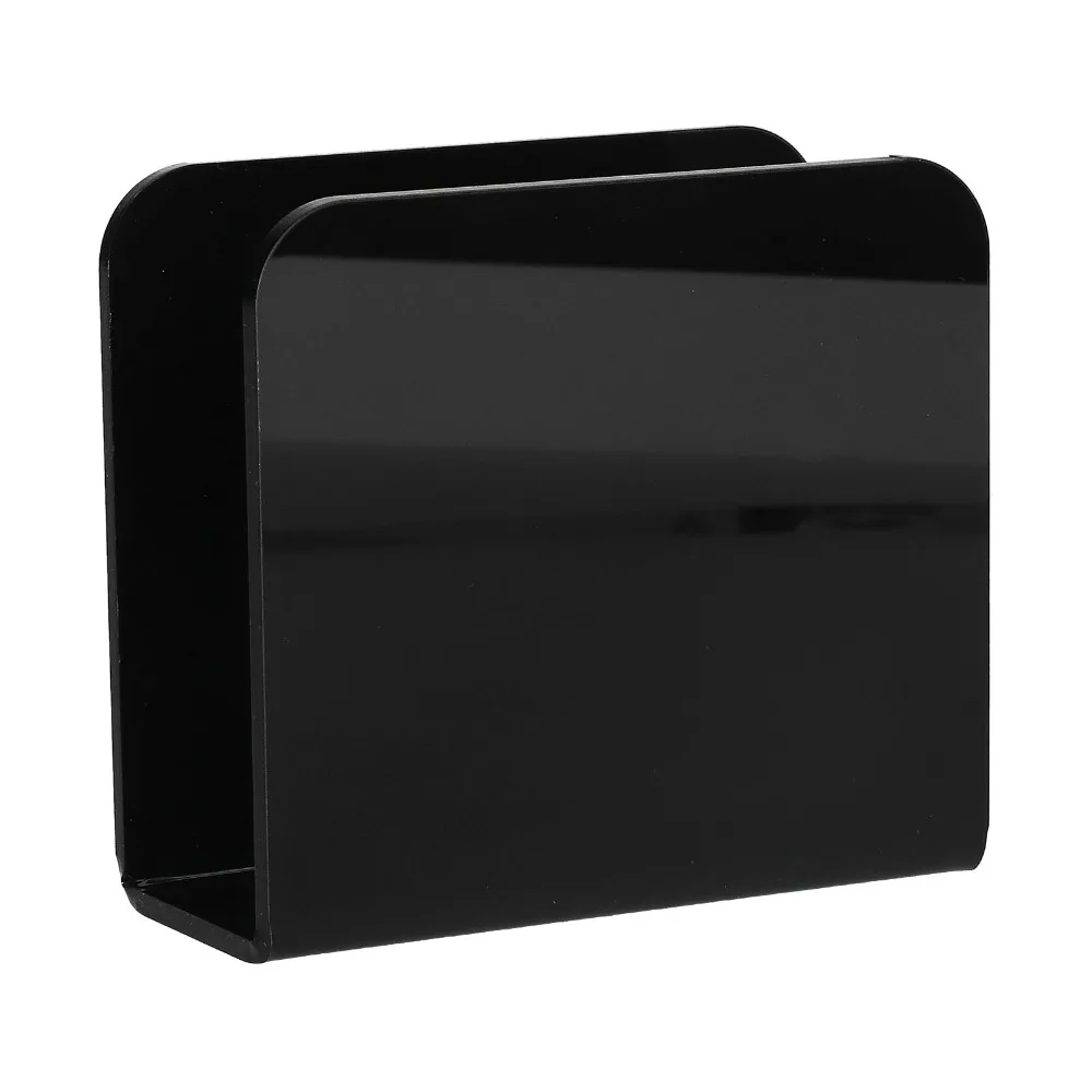 

Stylish Black Napkin Holder Acrylic 12x11x5cm Kitchen Napkin Organizer Napkin Rack Cocktail