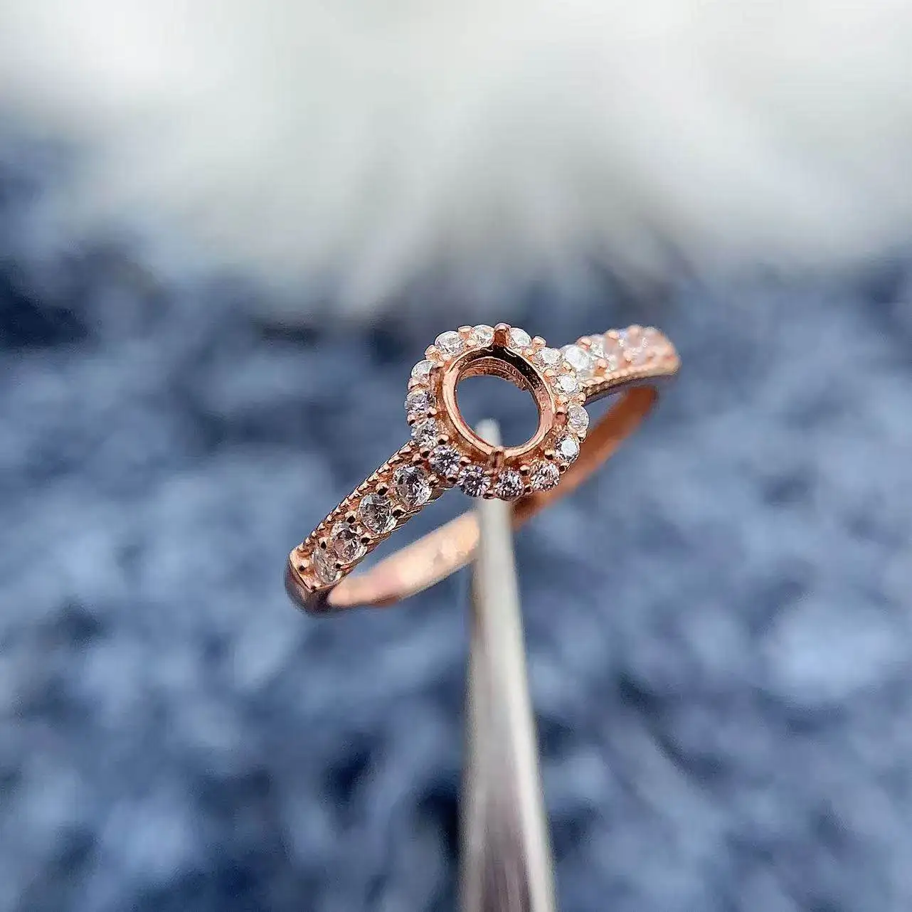 

MeiBaPJ инкрустация овальная 4*5 мм S925 стерлингового серебра DIY кольцо установка женский подарок тонкий шарм свадебные роскошные универсальные ювелирные изделия оптом