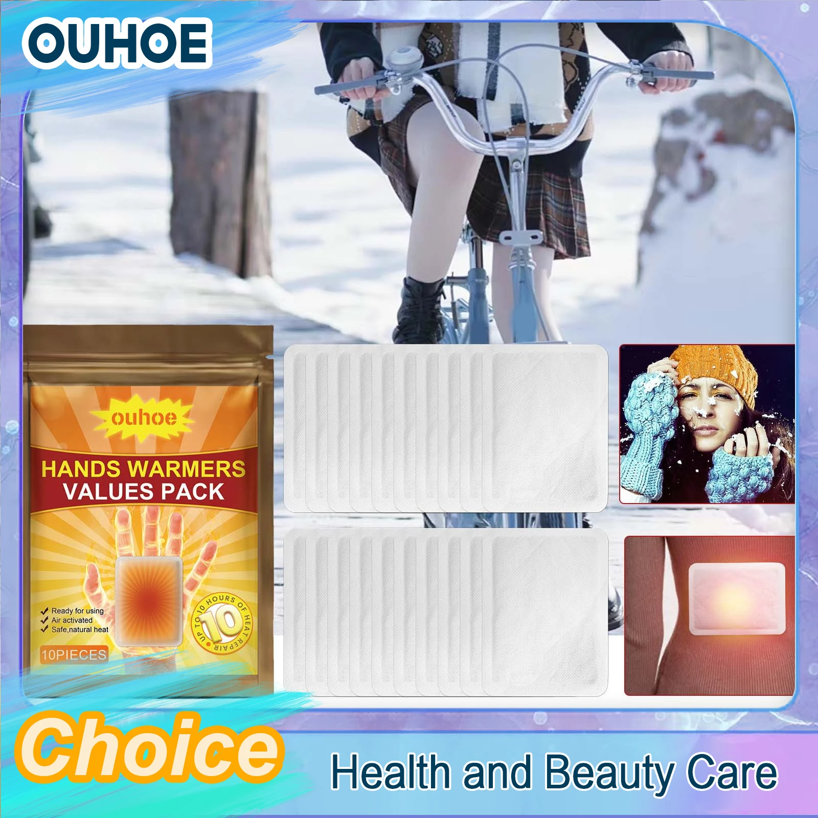 

Пластырь с подогревом рук, одноразовый, согревающий, долговечный, анти-зимний, холодный, уличный, с подогревом, для живота, ног, ног, теплая наклейка для тела