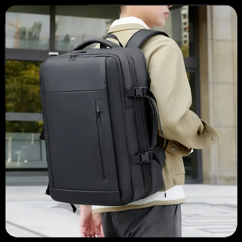 Mochila de separação úmida e seca de grande capacidade com airbag de compressão a vácuo transfronteiriça