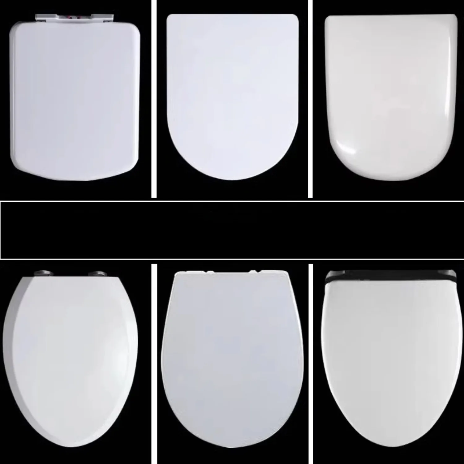 

Сиденье для унитаза с медленным закрытием, совместимое с старой U-образной формой Roca и квадратными деталями U-образной формы