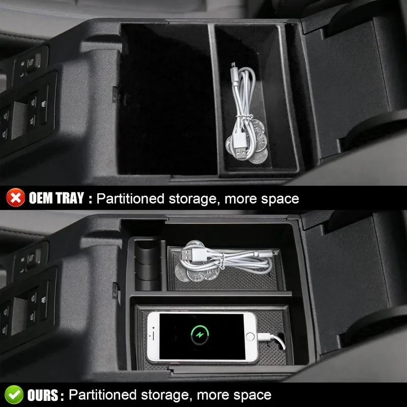 وحدة التحكم المركزية درج منظم لفورد برونكو 2024 2023 2022 2021 مسند الذراع تخزين إدراج صندوق صالح برونكو 2/4 ملحقات الباب #4