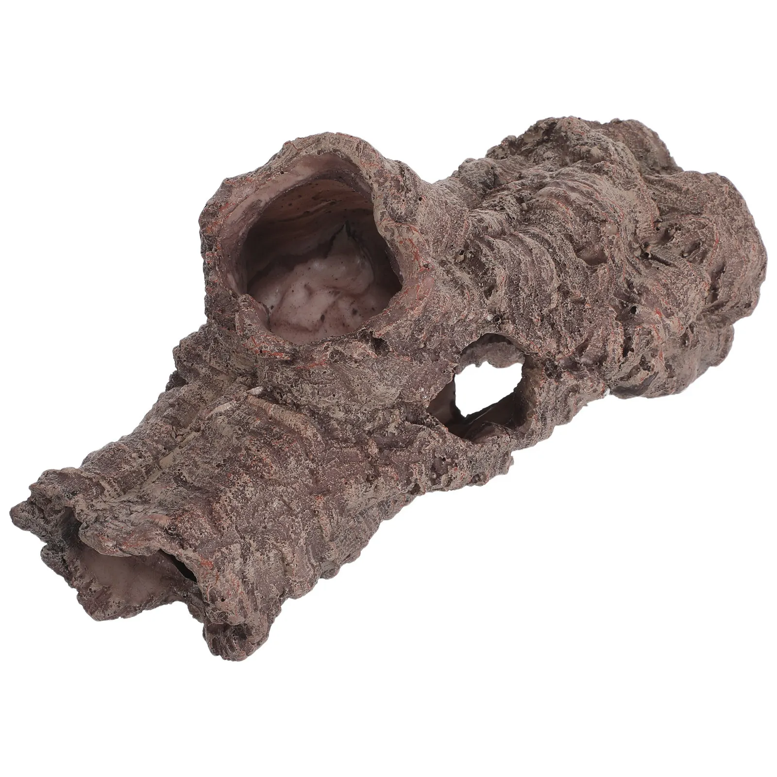 Betta Log Resin Tree Trunk Hideaway Aquarium Cave Reptile Hideout Fish Tank Landscape Decor Simulation Hollow Log