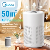 Midea Portable Desktop Air Purifier HEPA Filter With Negative Ion Technology Eliminates Formaldehyde Odors Smoke Dust Particles